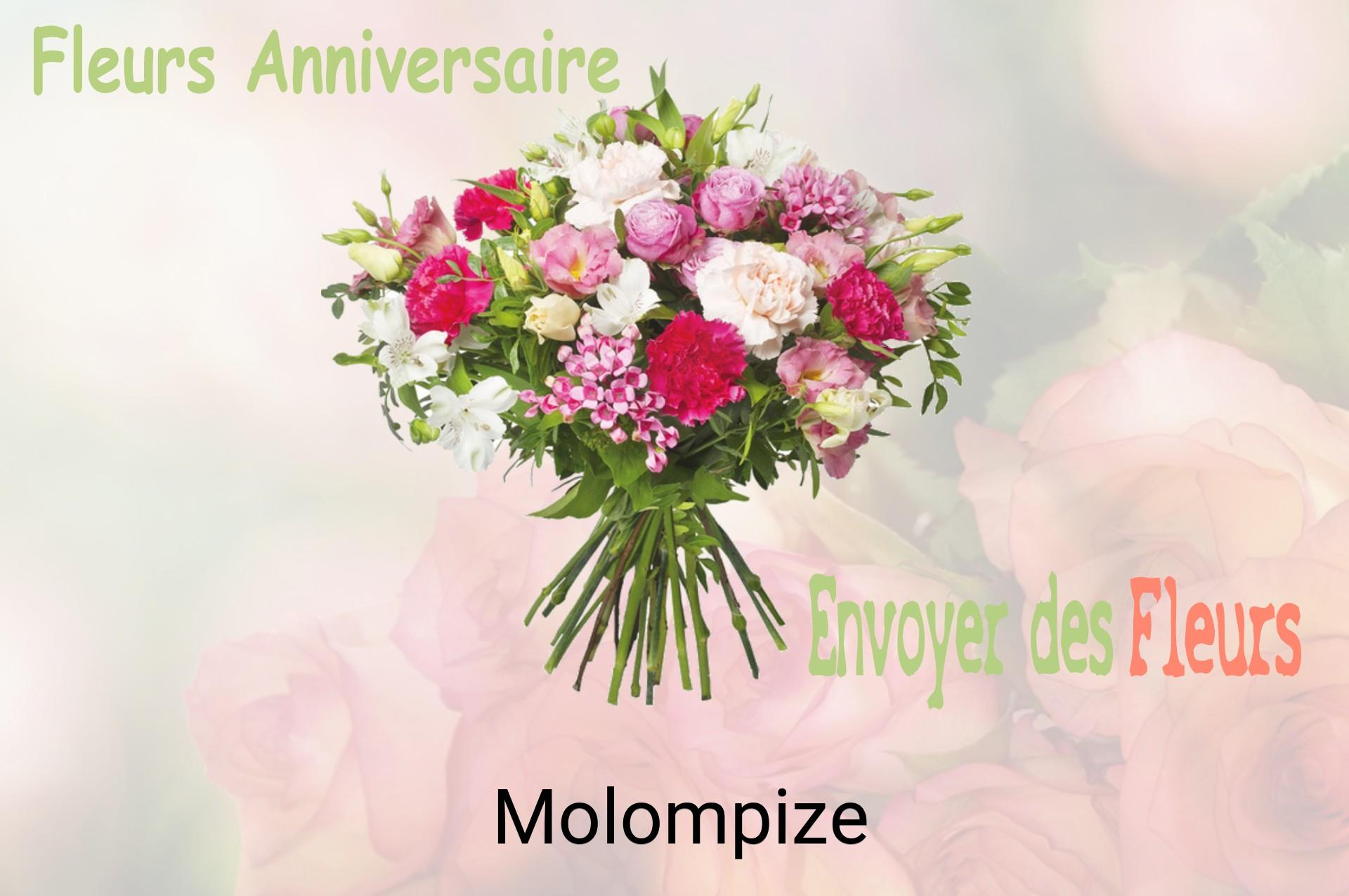 Bouquet de fleurs d’anniversaire livré à Molompize